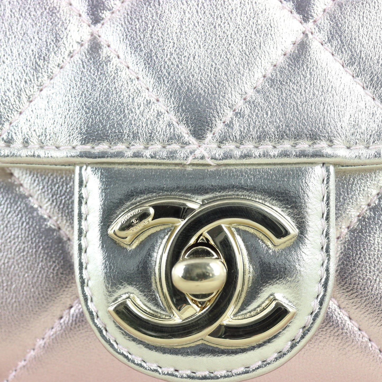 Chanel Like A Wallet Rainbow Metallic Flap Bag