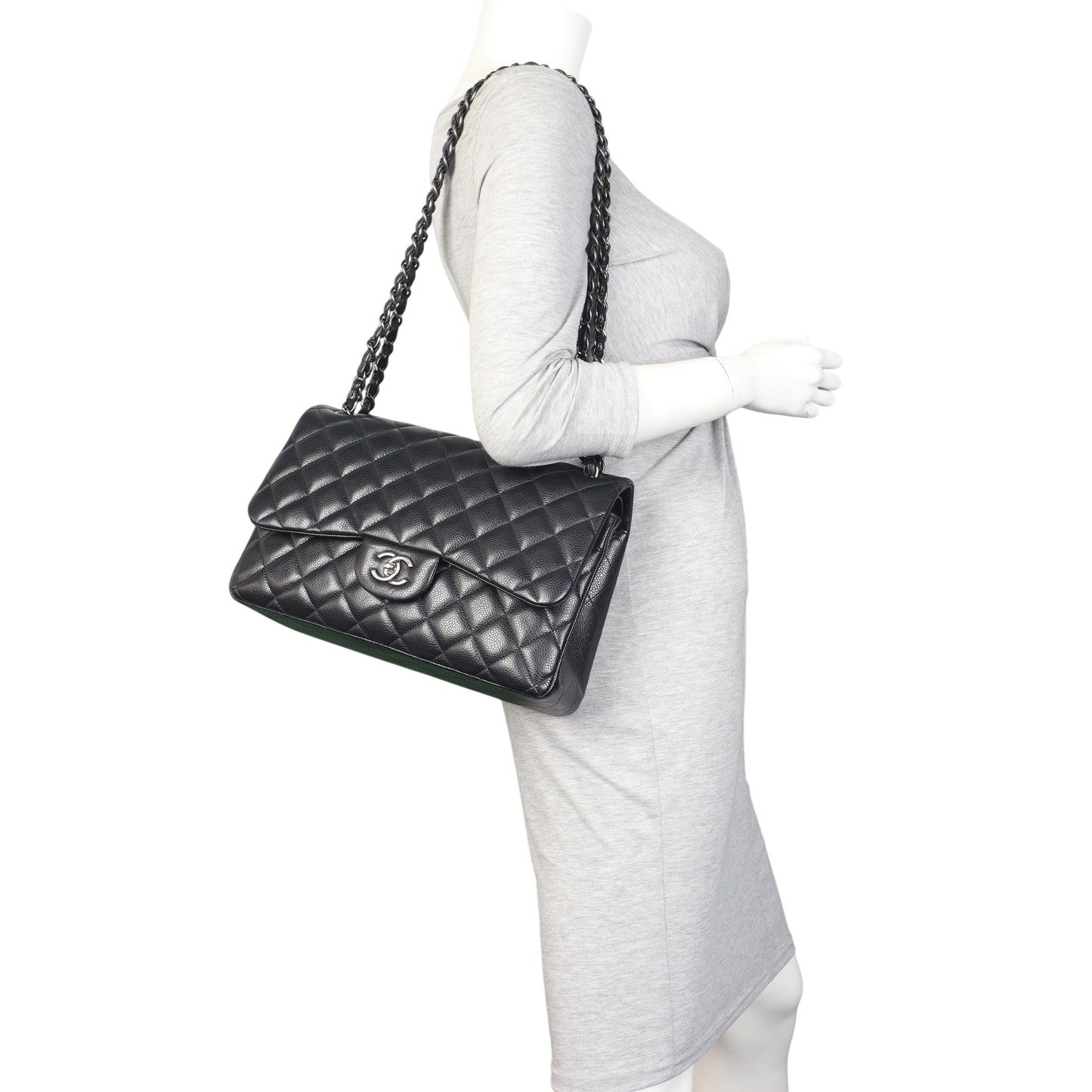 Chanel Classic Double Flap Jumbo Caviar