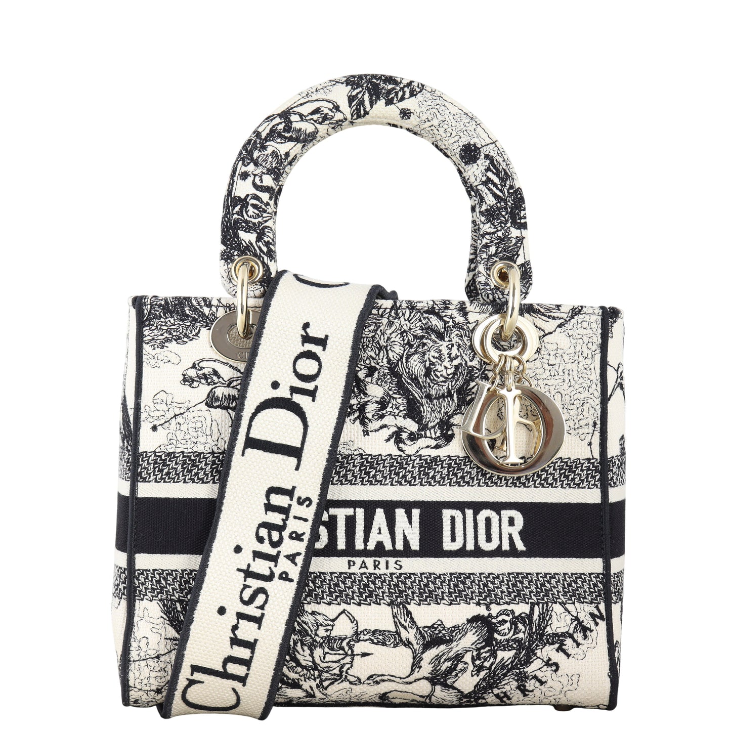 Dior Lady D-Lite Medium Toile de Jouy Zodiac