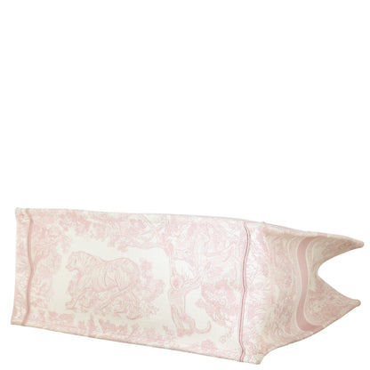 Dior Book Tote Large Toile de Jouy