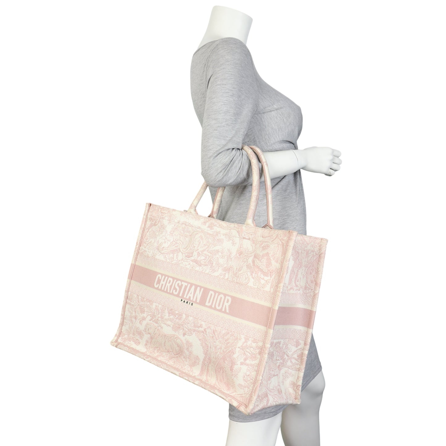 Dior Book Tote Large Toile de Jouy