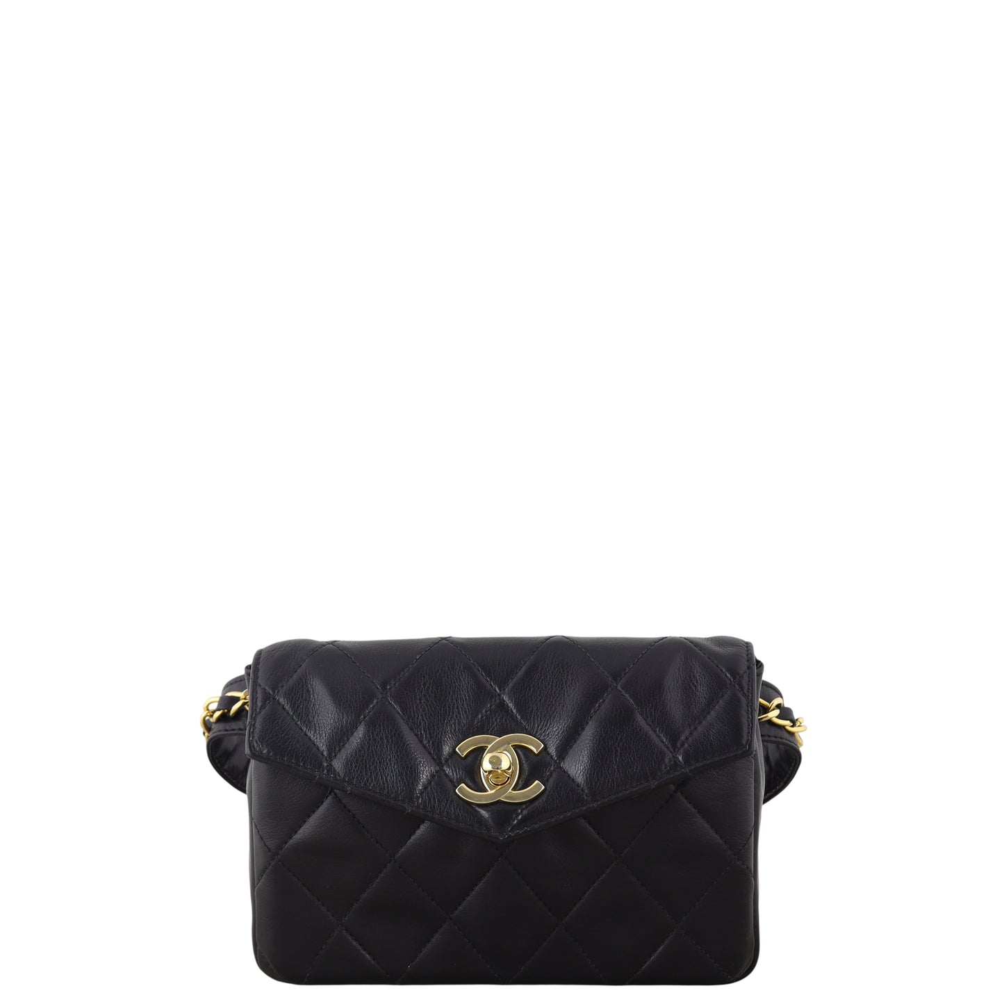 Chanel Vintage Quilted CC Belt Bag