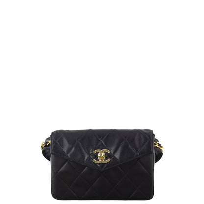 Chanel Vintage Quilted CC Belt Bag
