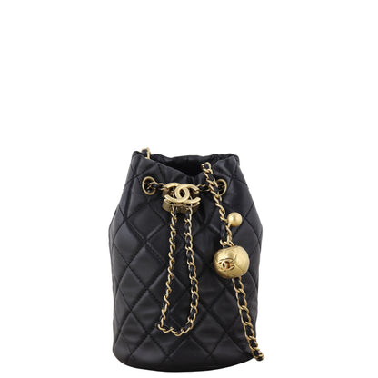 Chanel Pearl Crush Drawstring Bucket Bag