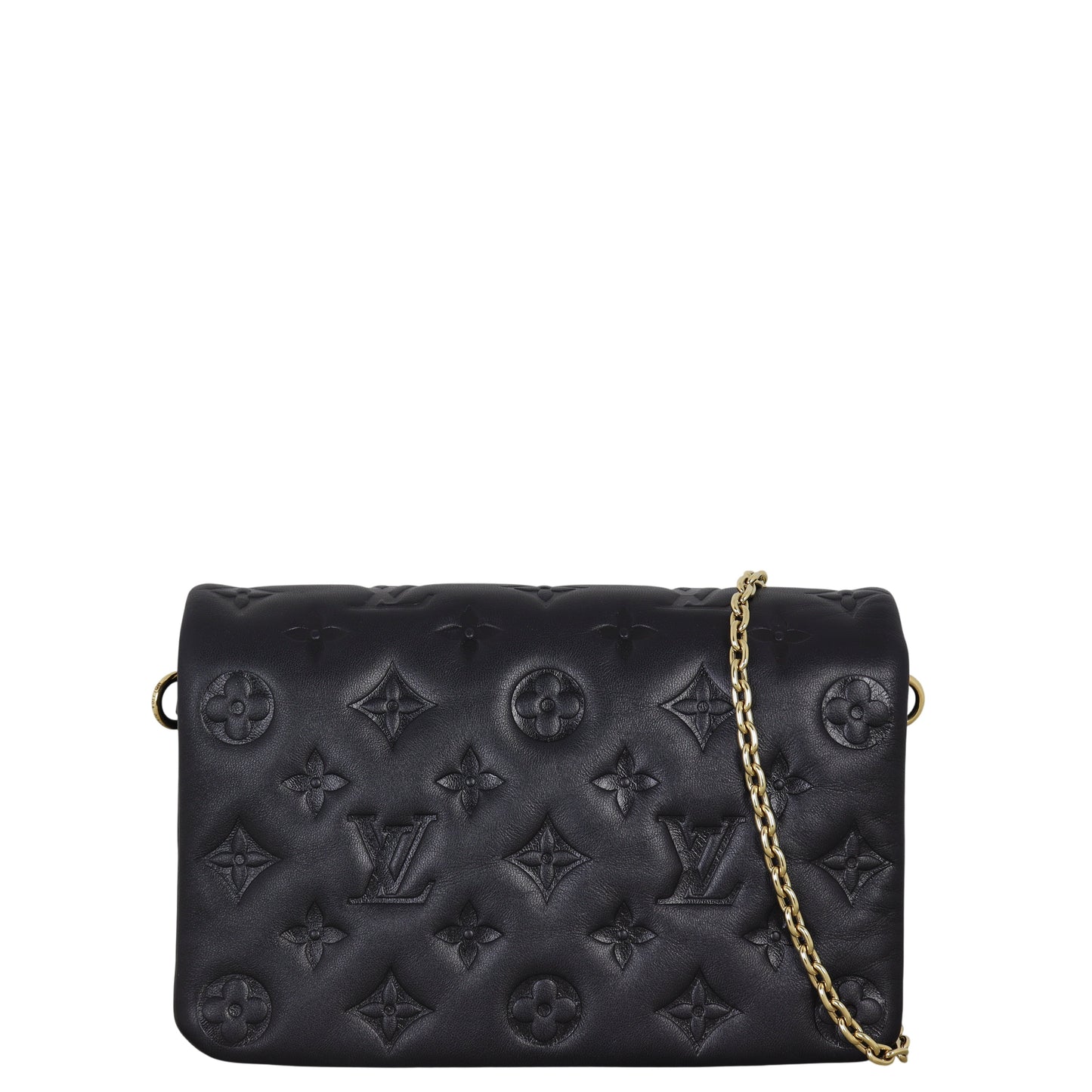 Louis Vuitton Pochette Coussin Monogram Embossed Lambskin