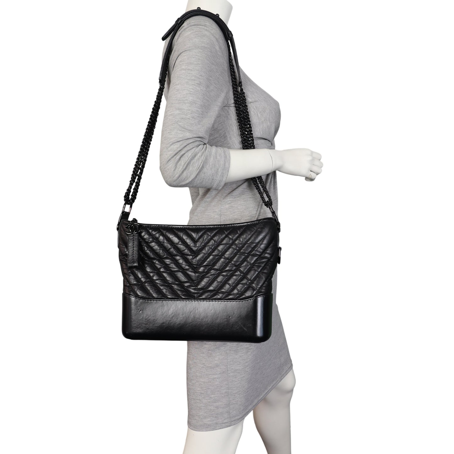 Chanel Gabrielle Hobo Large Chevron