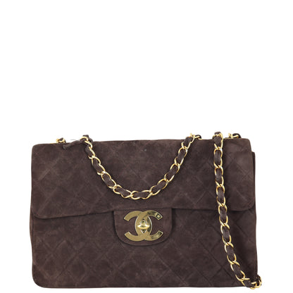 Chanel Maxi Jumbo XL Single Flap Suede
