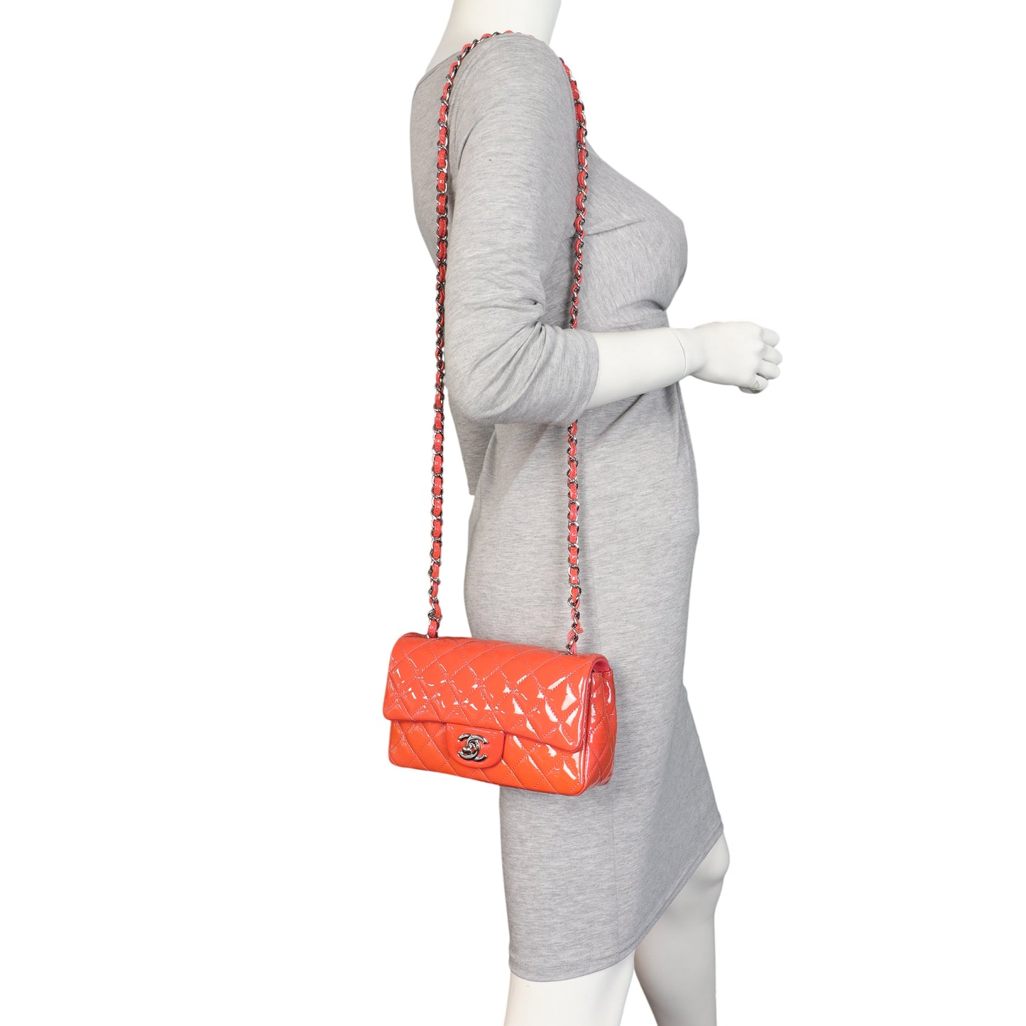 Chanel Classic Flap Mini Rectangular Bag Patent