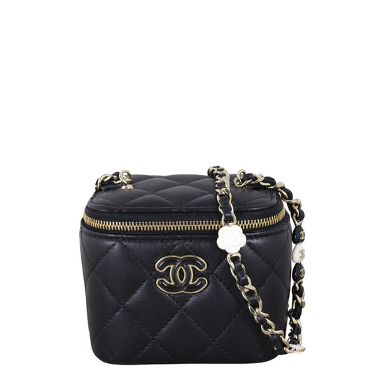Chanel Enamel CC Vanity Case Chain Bag Mini