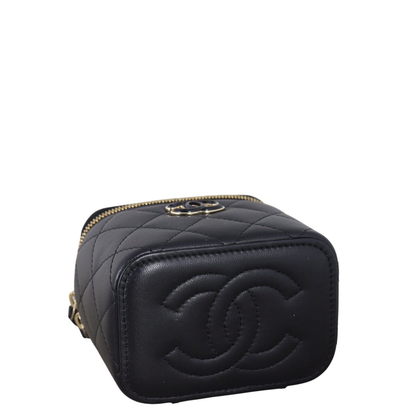 Chanel Enamel CC Vanity Case Chain Bag Mini