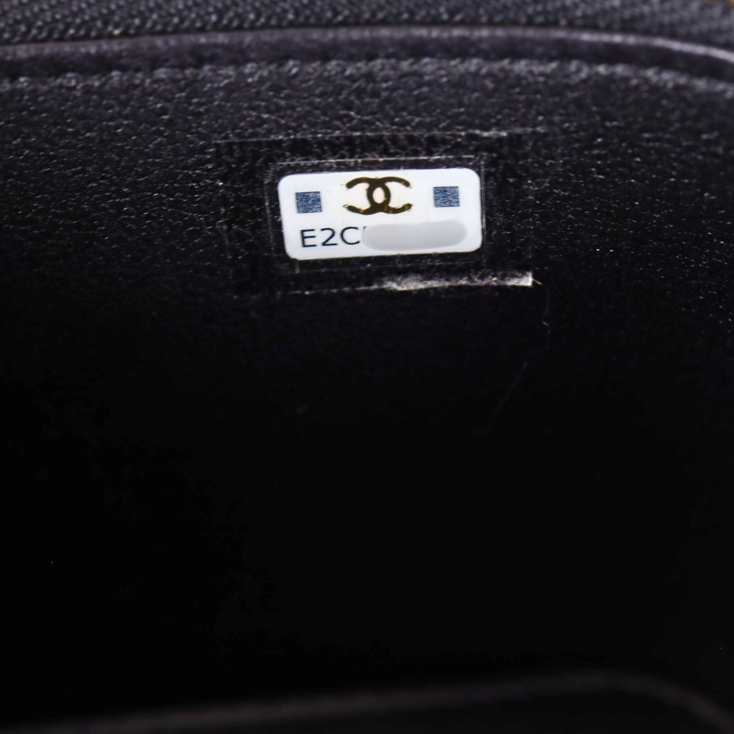 Chanel Enamel CC Vanity Case Chain Bag Mini