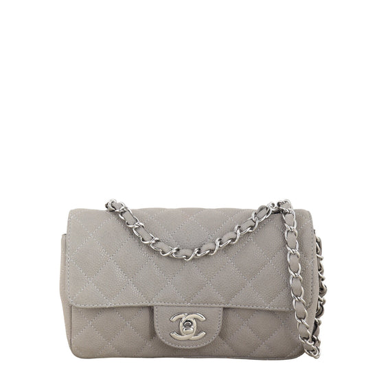 Chanel Classic Flap Mini Rectangular Bag Caviar Nubuck