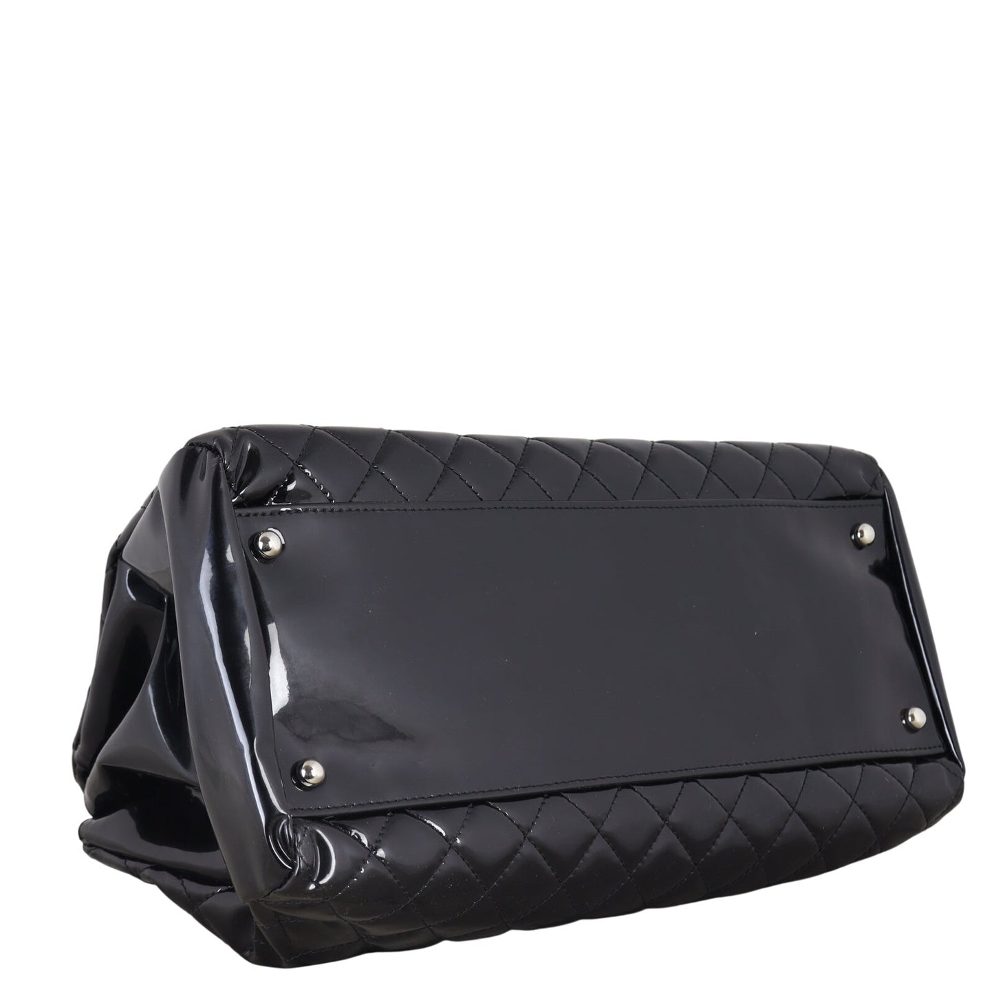 Chanel Just Mademoiselle Bowler Bag Patent