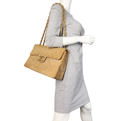 Chanel Maxi Jumbo XL Single Flap Suede