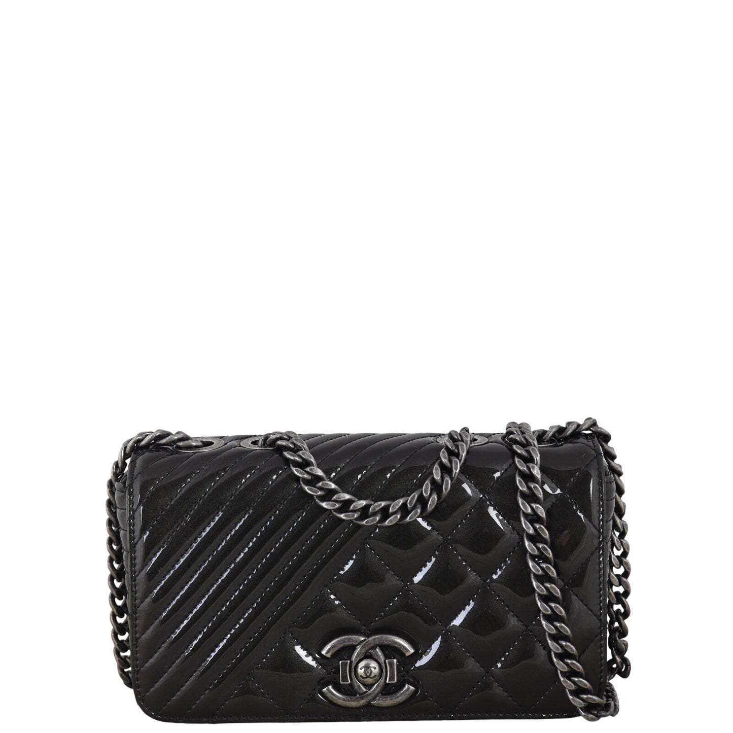 Chanel Coco Boy Flap Bag Small Patent