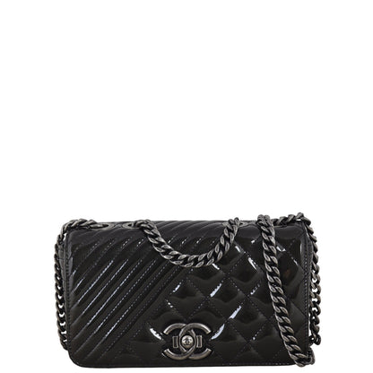 Chanel Coco Boy Flap Bag Small Patent