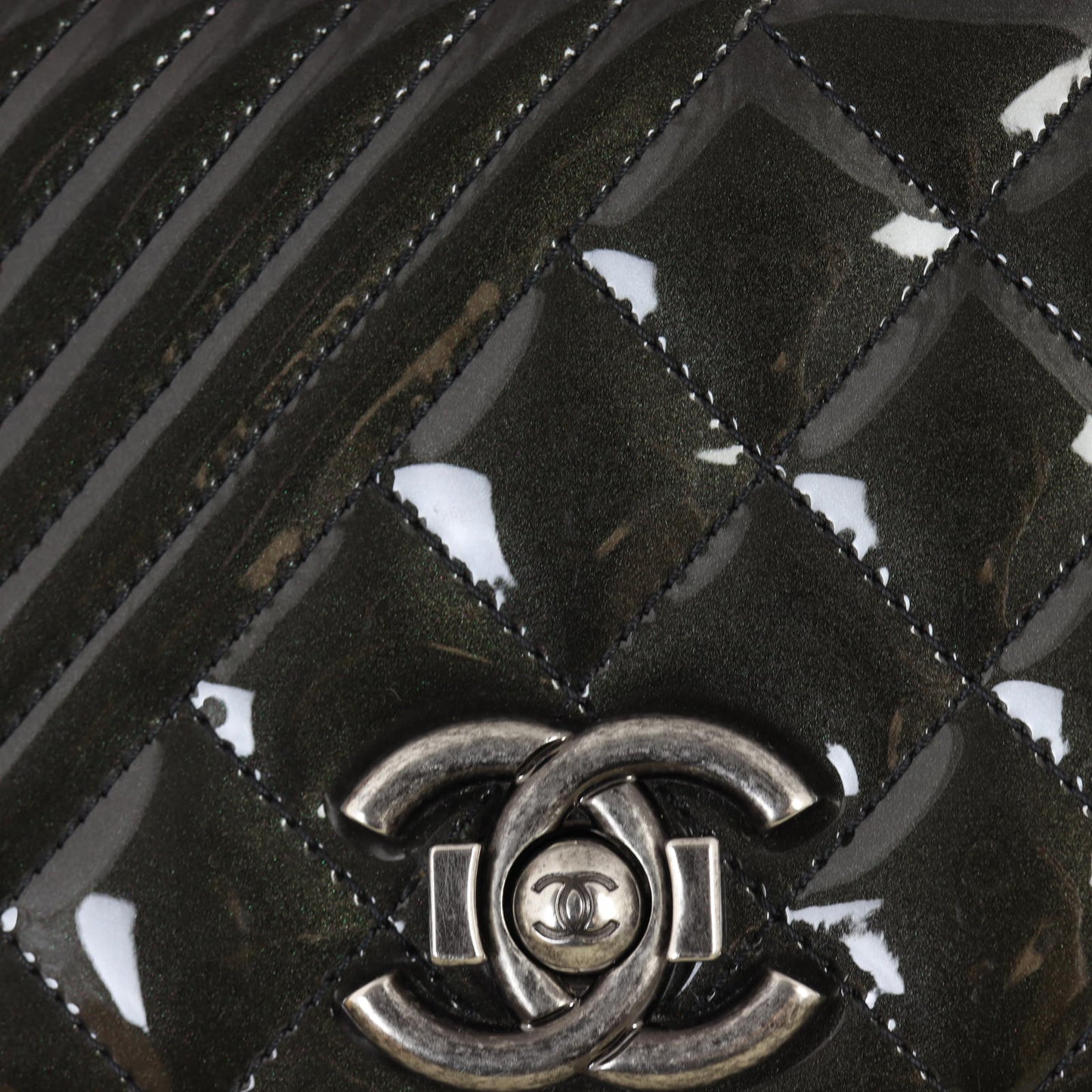 Chanel Coco Boy Flap Bag Small Patent