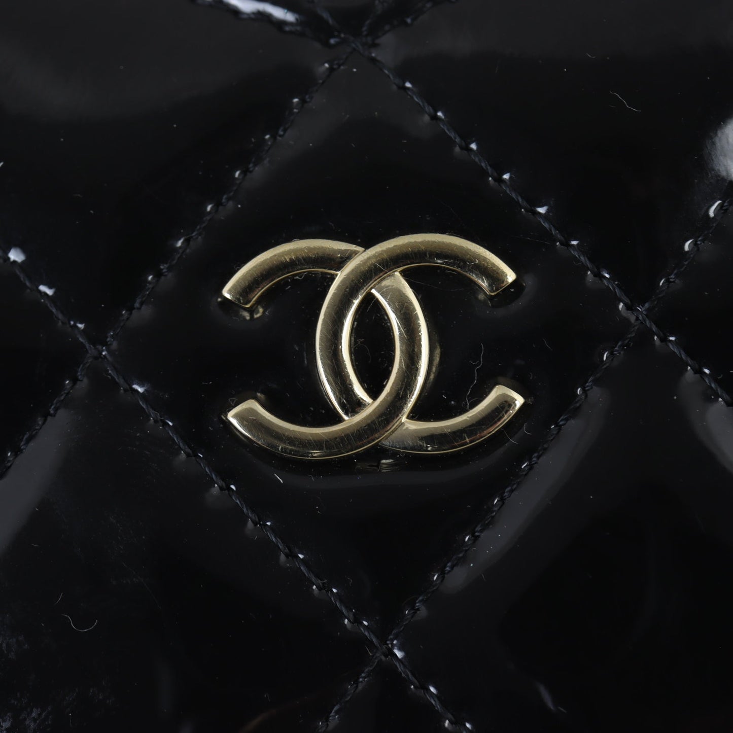 Chanel CC Double Heart Clutch With Chain