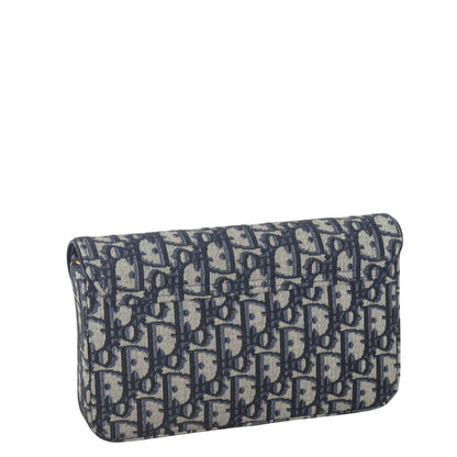 Dior Saddle Pouch Wallet on Chain Oblique