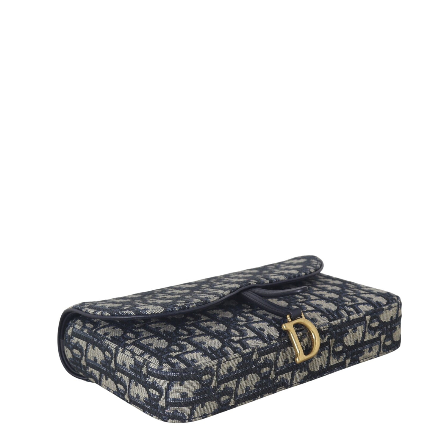 Dior Saddle Pouch Wallet on Chain Oblique