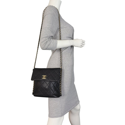 Chanel Quilted Hobo Bag Small