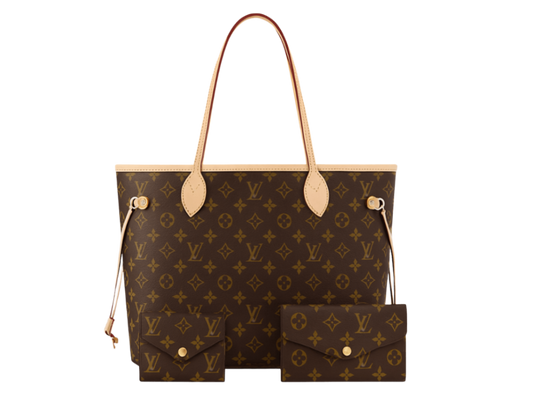 Louis Vuitton Neverfull + Sarah Wallet + Zippy Coin Purse