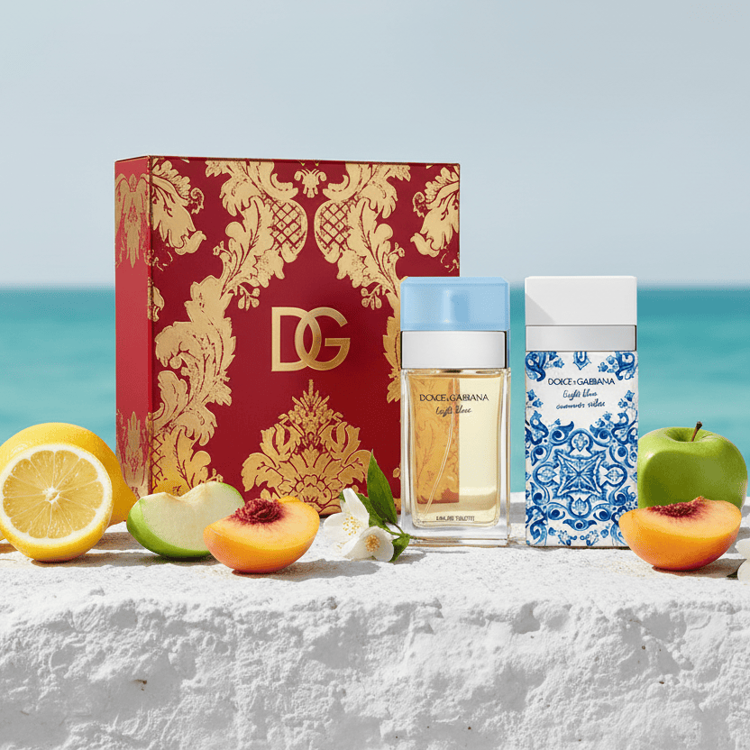 Dolce Gabbana Gift Set Light Blue Duo