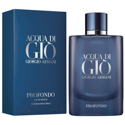 Giorgio Armani Acqua Di Gio Profondo Men's Perfume/Cologne For Men Eau De Parfum 1.4 oz / 1.6 oz / 2.5 oz / 3.3 oz / 4.2 oz / 6.8 oz / Gift set 4.2 oz / Refill 5.2 oz Edp