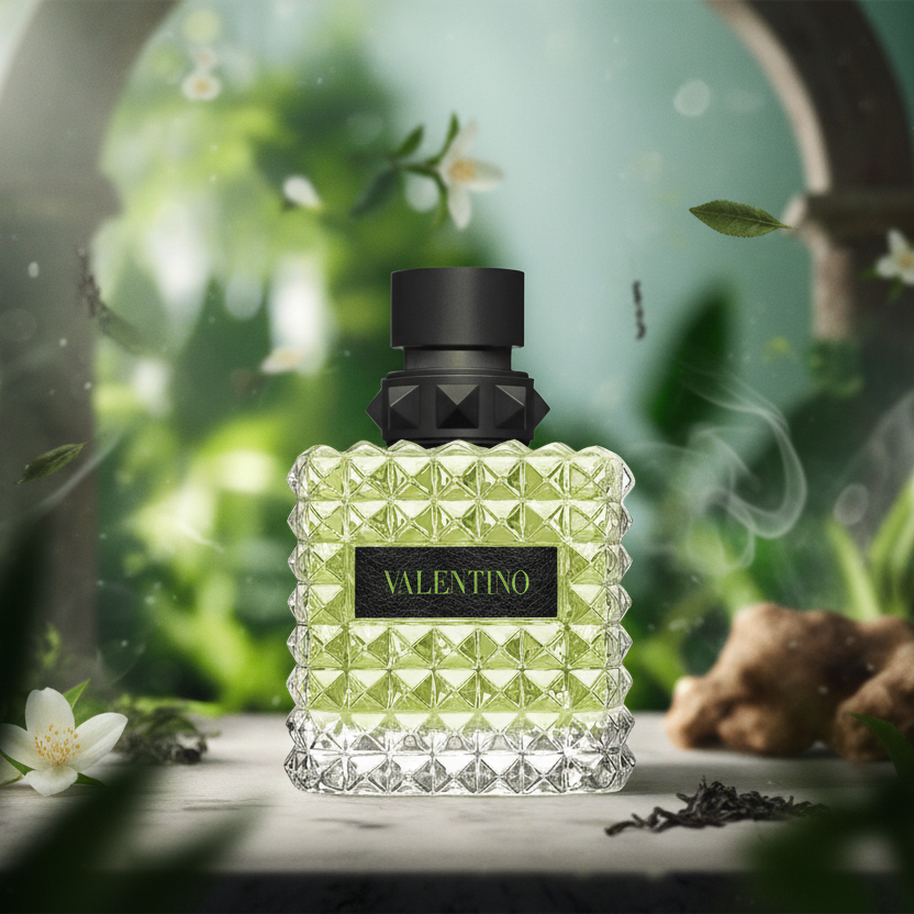 Valentino Donna Born in Roma Green Stravaganza
